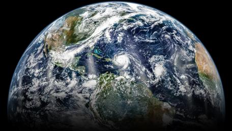 Three Hurricanes in the Atlantic wallpaper