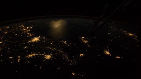 Texas and the Gulf at Night wallpaper