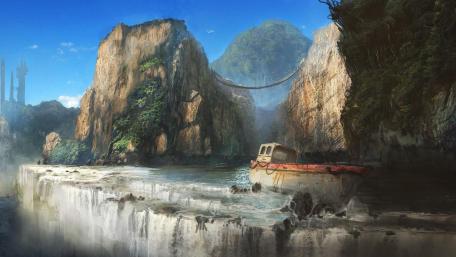 Rusty ship wreck wallpaper