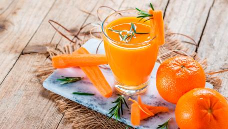 Carrot and orange juice wallpaper
