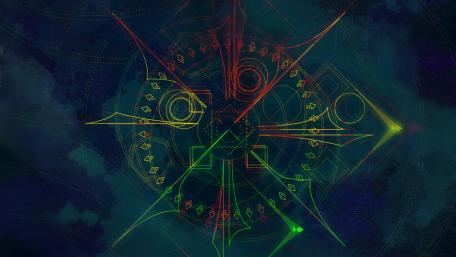 Abstract hologram wallpaper