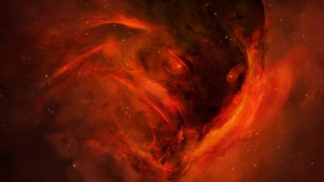 Red space monster wallpaper