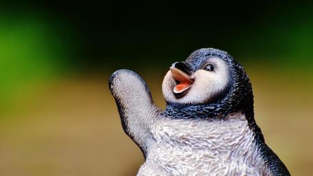 Penguin figure wallpaper