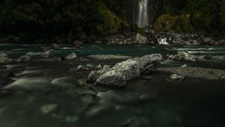 New Zealand waterfall wallpaper
