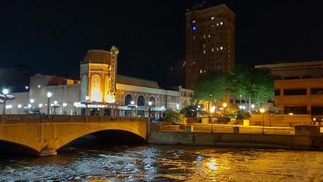 Downtown River walk wallpaper