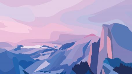 Minimalist mountain wallpaper