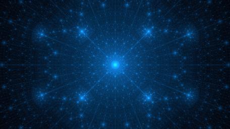 Blue star digital art wallpaper
