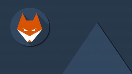 Fox material design wallpaper