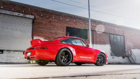 Red Porsche 911 Gunther Werks wallpaper