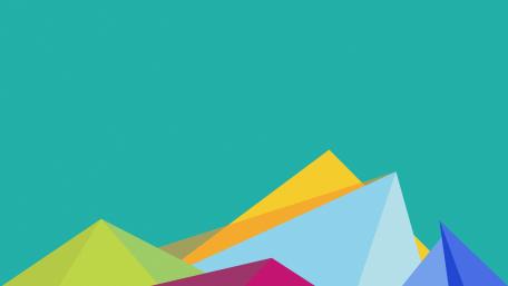 Colorful material design minimal art wallpaper
