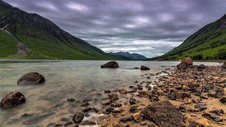 Cloudy Scotland wallpaper