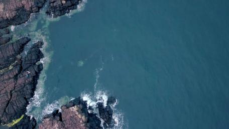 Coastline from above wallpaper