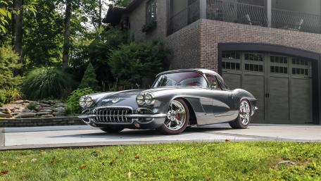 Classic Chevrolet Corvette in a Gorgeous Setting wallpaper