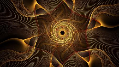 Hypnotic Golden Spiral Design wallpaper