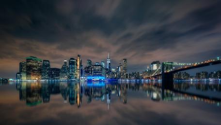 Manhattan from Brooklyn wallpaper