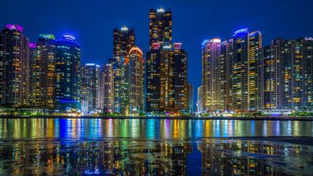 Busan at night wallpaper