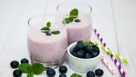 Blueberry milkshake wallpaper