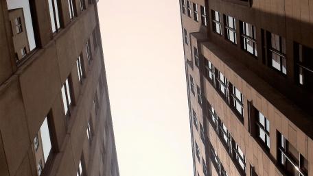Two buildings wallpaper