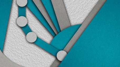 Blue, white, and grey minimal abstract art wallpaper