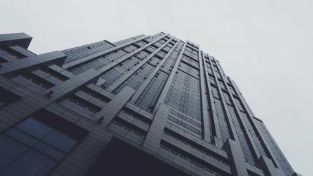 Modern Skyscraper Reaching for the Sky wallpaper