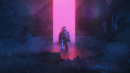 Astronaut Graphic Art wallpaper