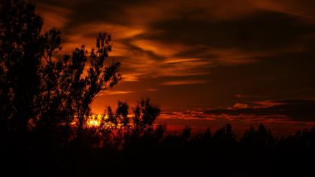 Cloudy sunset wallpaper