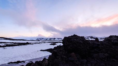 Snowy Iceland wallpaper
