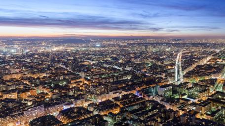 Nighttime in Paris wallpaper