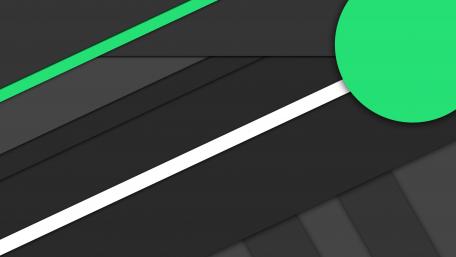 Green and dark grey material design abstract art wallpaper
