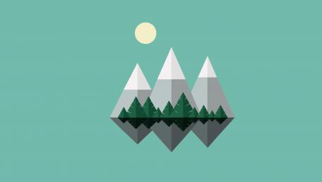 Minimal mountains wallpaper