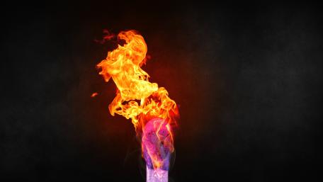 Burning match wallpaper