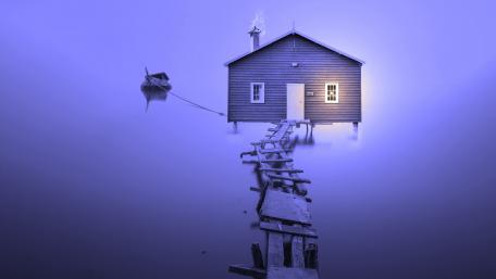 House in the nowhere wallpaper