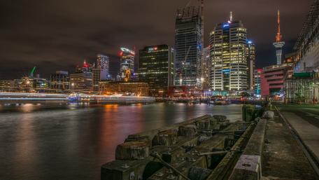 Auckland city lights wallpaper