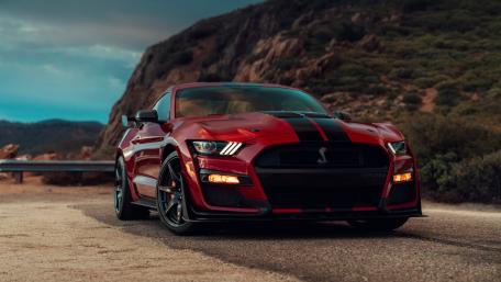 Red Ford Mustang Shelby wallpaper