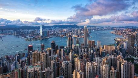 Hong Kong skyline from Victoria Peak wallpaper