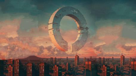 Scifi city wallpaper