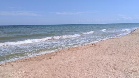 Serene Beach Waves Embracing the Shoreline wallpaper