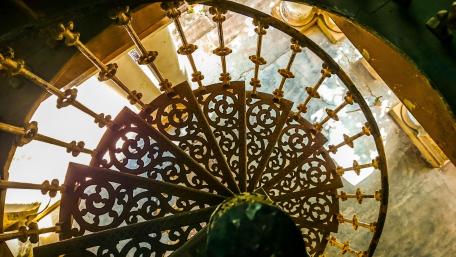Golden Stairs wallpaper