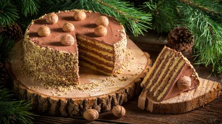 Walnut cake wallpaper