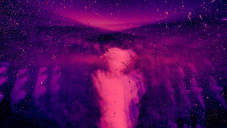 Purple particles wallpaper
