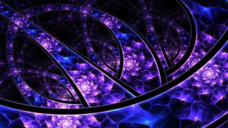 Blue and purple abstract art wallpaper