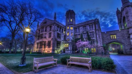 Majestic Twilight at Castle Grounds wallpaper
