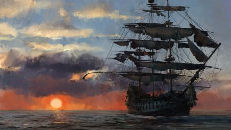 Pirate ship wallpaper