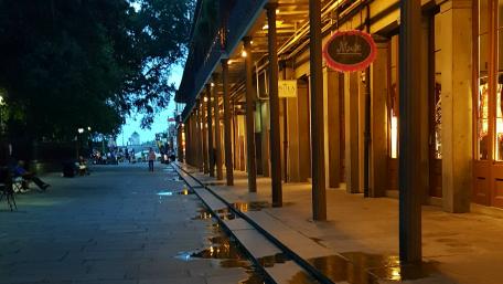 New Orleans August Evening Near Jackson Square wallpaper