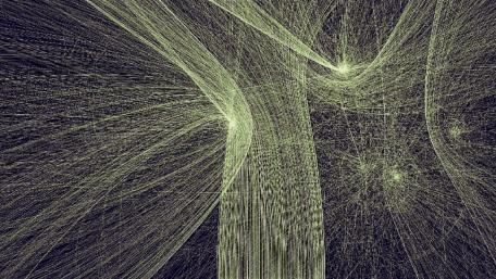 Particles Art monochrome wallpaper