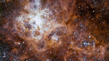 The Tarantula Nebula in the Large Magellanic Cloud wallpaper