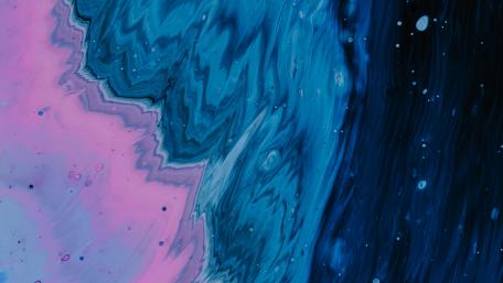 Blue and purple liquid art wallpaper
