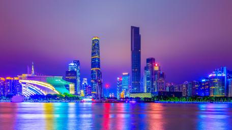 Guangzhou at night wallpaper