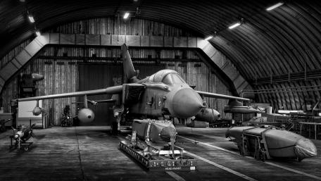 Majestic Jet in the Hangar wallpaper
