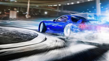 Blue Fury on the Asphalt wallpaper